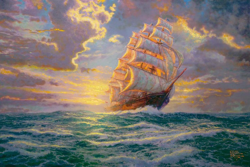 Thomas Kinkade Courageous Voyage